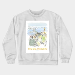 Rio de Janeiro Brazil Art Crewneck Sweatshirt